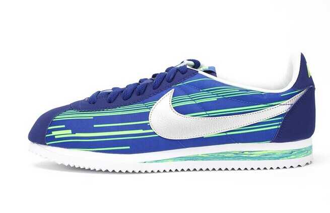 nike cortez 2014 en stock de la mode nike cortez discount 2014 RVB bleu unique